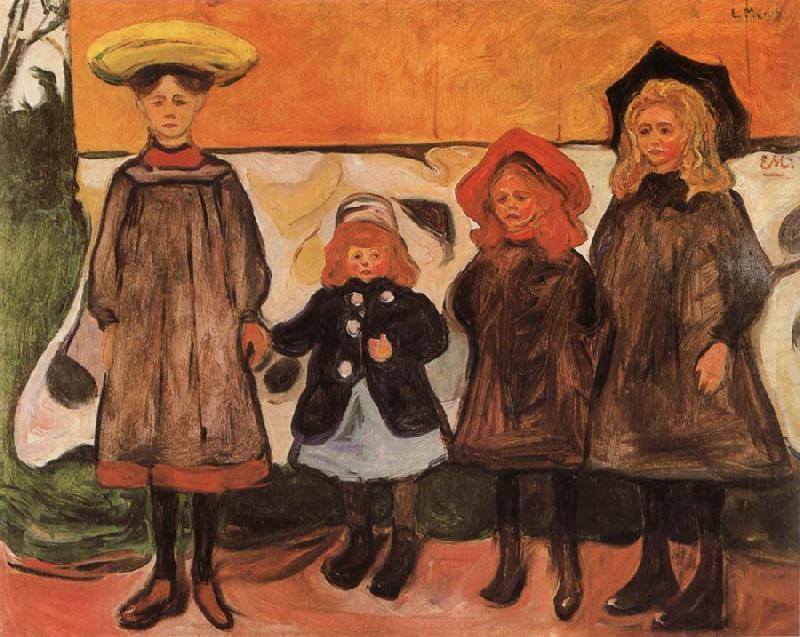 Edvard Munch Four Girls china oil painting image